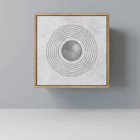 SIDEBOARD SOLID CIRCLES, Eichefarben, 57,5x42x57,5 cm, Ohne Füße - Eichefarben/Multicolor, Holzwerkstoff (57.5/57.5/42cm) - SpaceRebels