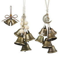 WINDSPIEL 3-teiliges Set Metall mit klarem Klang - Bronzefarben, Metall (26.5/12/10cm)