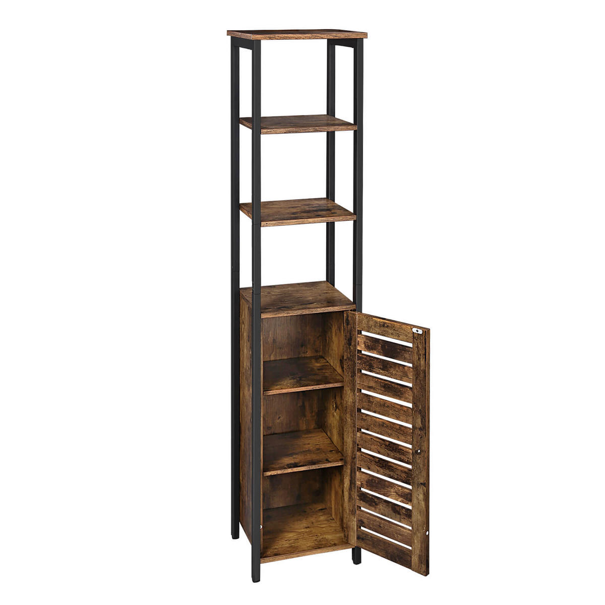 HOCHSCHRANK KÜCHENREGAL - Braun, Holzwerkstoff (30/167/37cm) - Hansiro