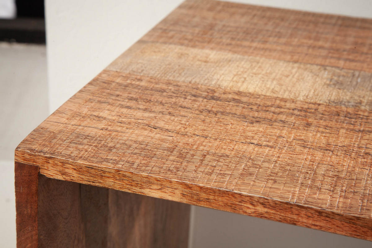BEISTELLTISCH MAKASSAR Mangoholz Natur 45 cm - Braun, Holz (33/43/43cm) - riess-ambiente