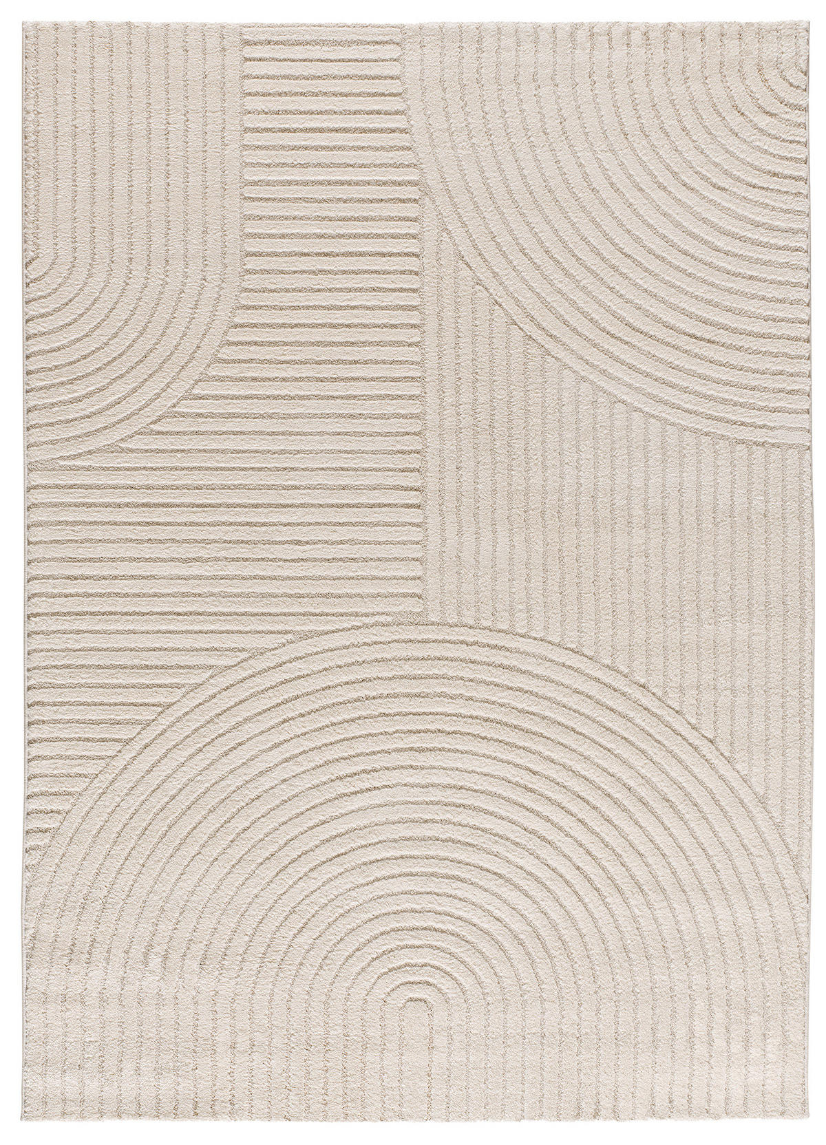 WEBTEPPICH Creme Verona 80/150 cm - Creme, Naturmaterialien/Textil (80/150cm) - Atticgo