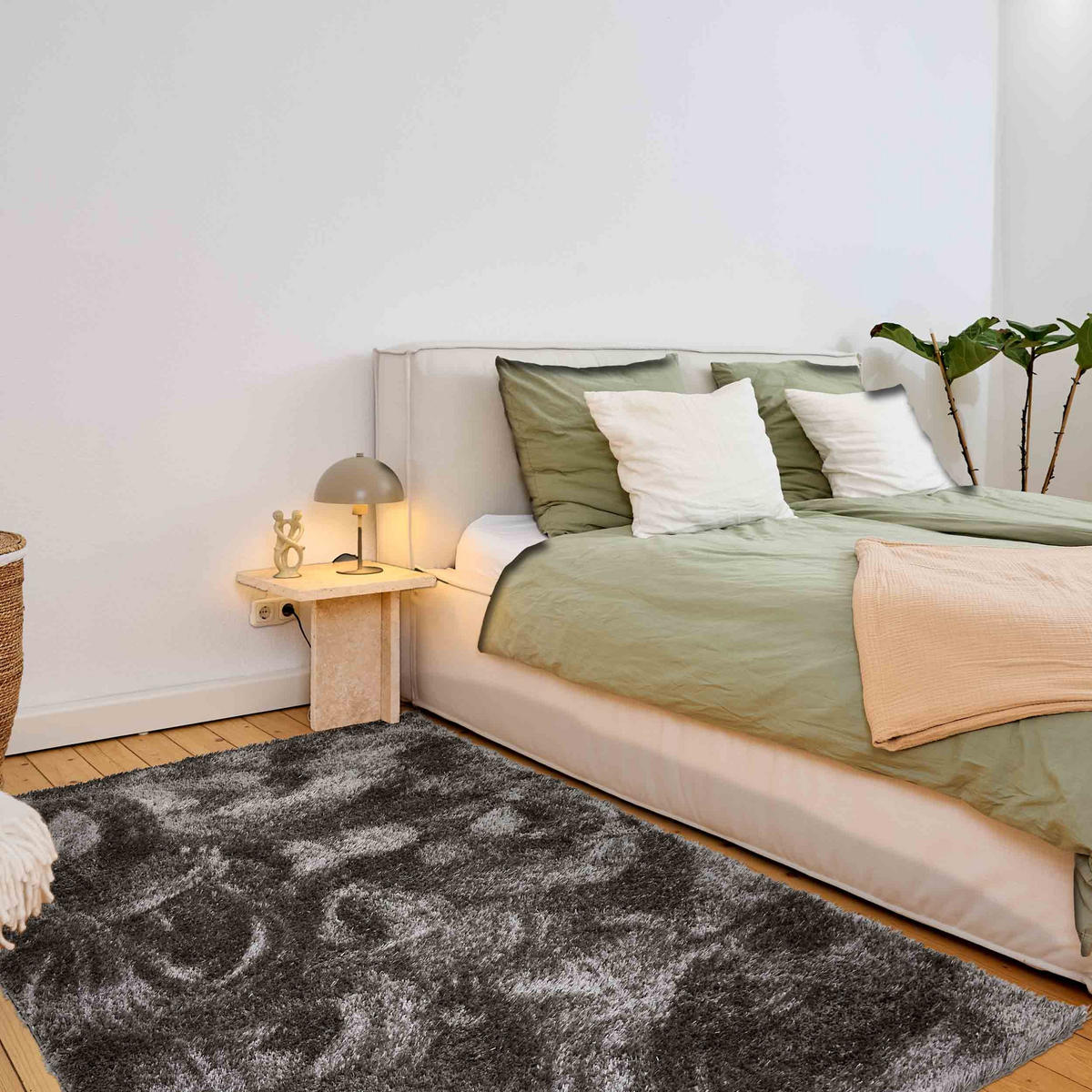 HOCHFLORTEPPICH PAULIE - Grau, Textil (120/180cm) - Astra