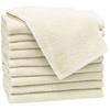 GÄSTETÜCHER, 10er-Set, 30x50 cm, 100% Baumwolle, Braun - Creme, Textil (30/50cm) - Zollner