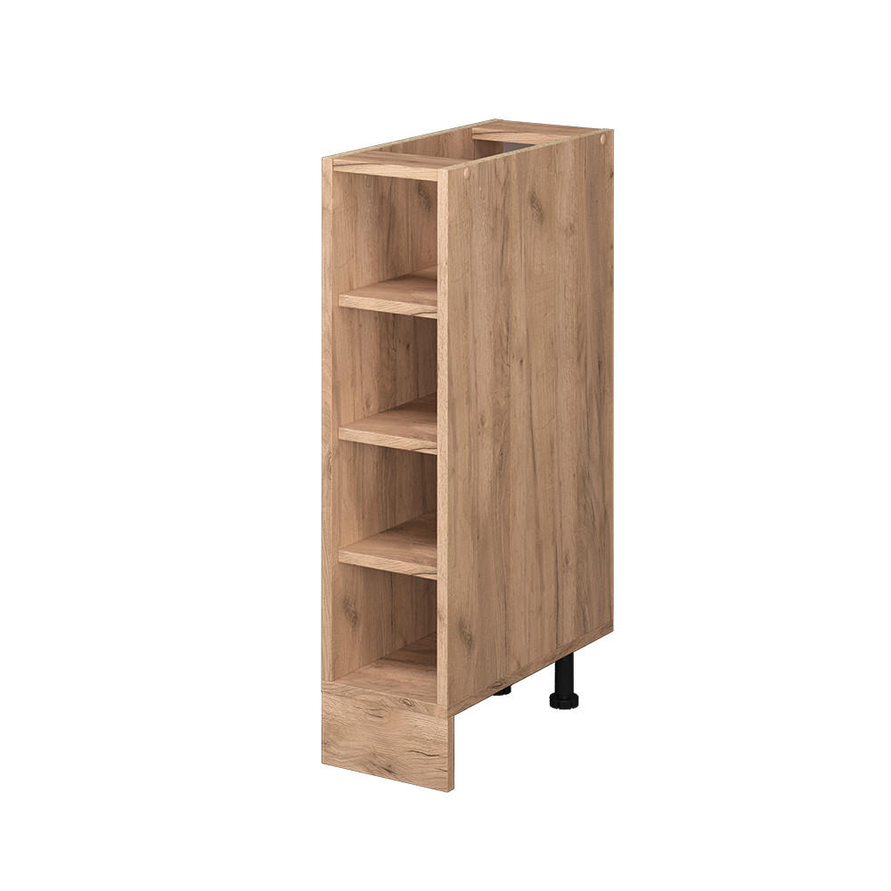 KÜCHENREGAL R-Line Goldkraft Eiche 20 cm ohne AP - Eiche Wotan, Holzwerkstoff (20/81.6/44cm) - Vicco