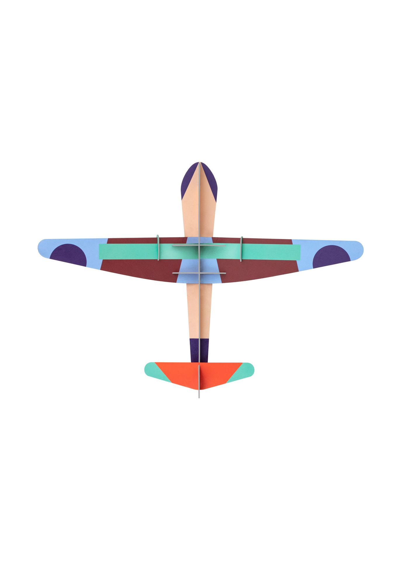 WANDDEKO Leuchts Papierflieg 15/63.5 cm - Multicolor, Wellpappe (15/63.5/86cm) - KUNSTLOFT