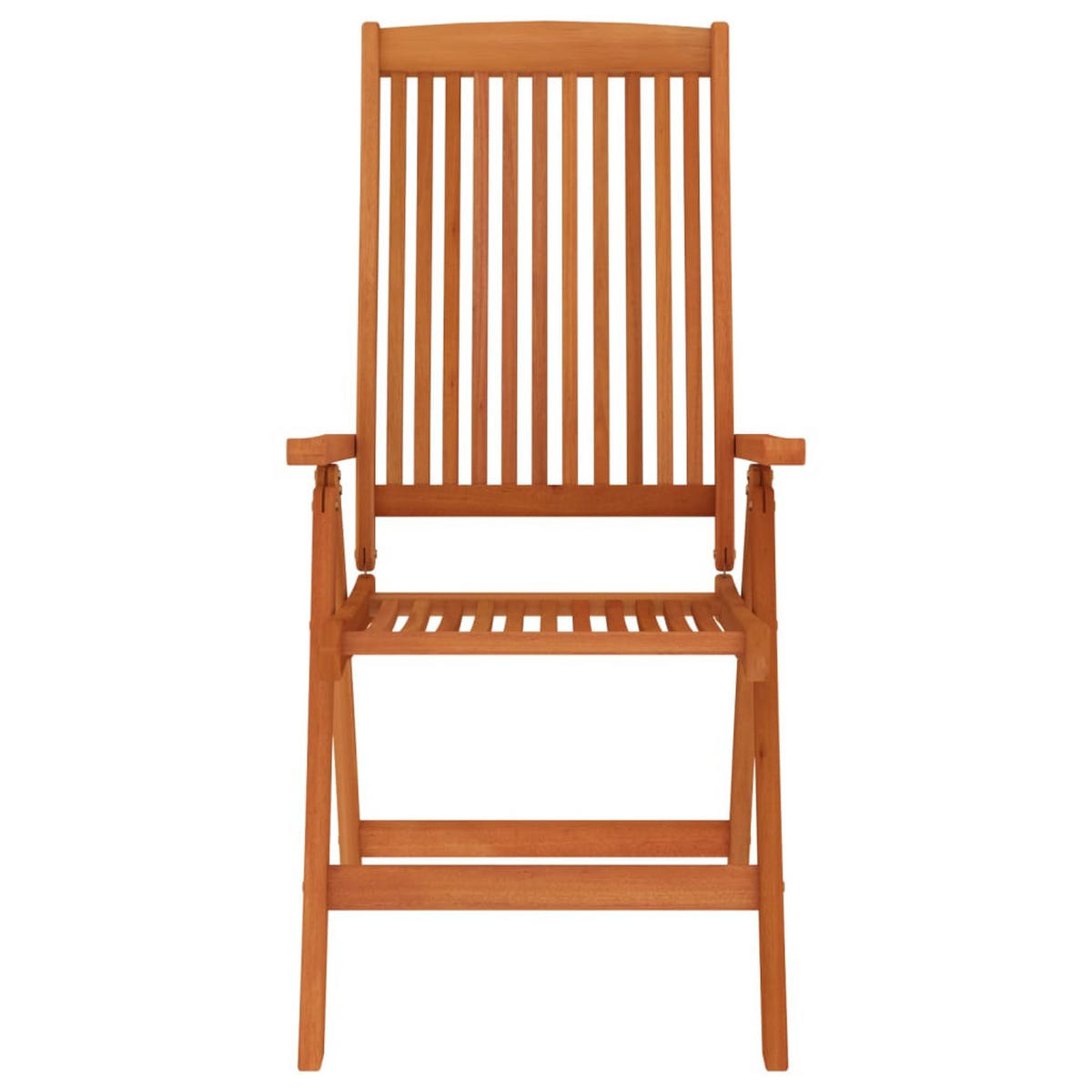 KLAPPBARE Gartenstühle 4er Set Massivholz Eukalyptus - Braun, Holz (58/112/71cm) - vidaXL