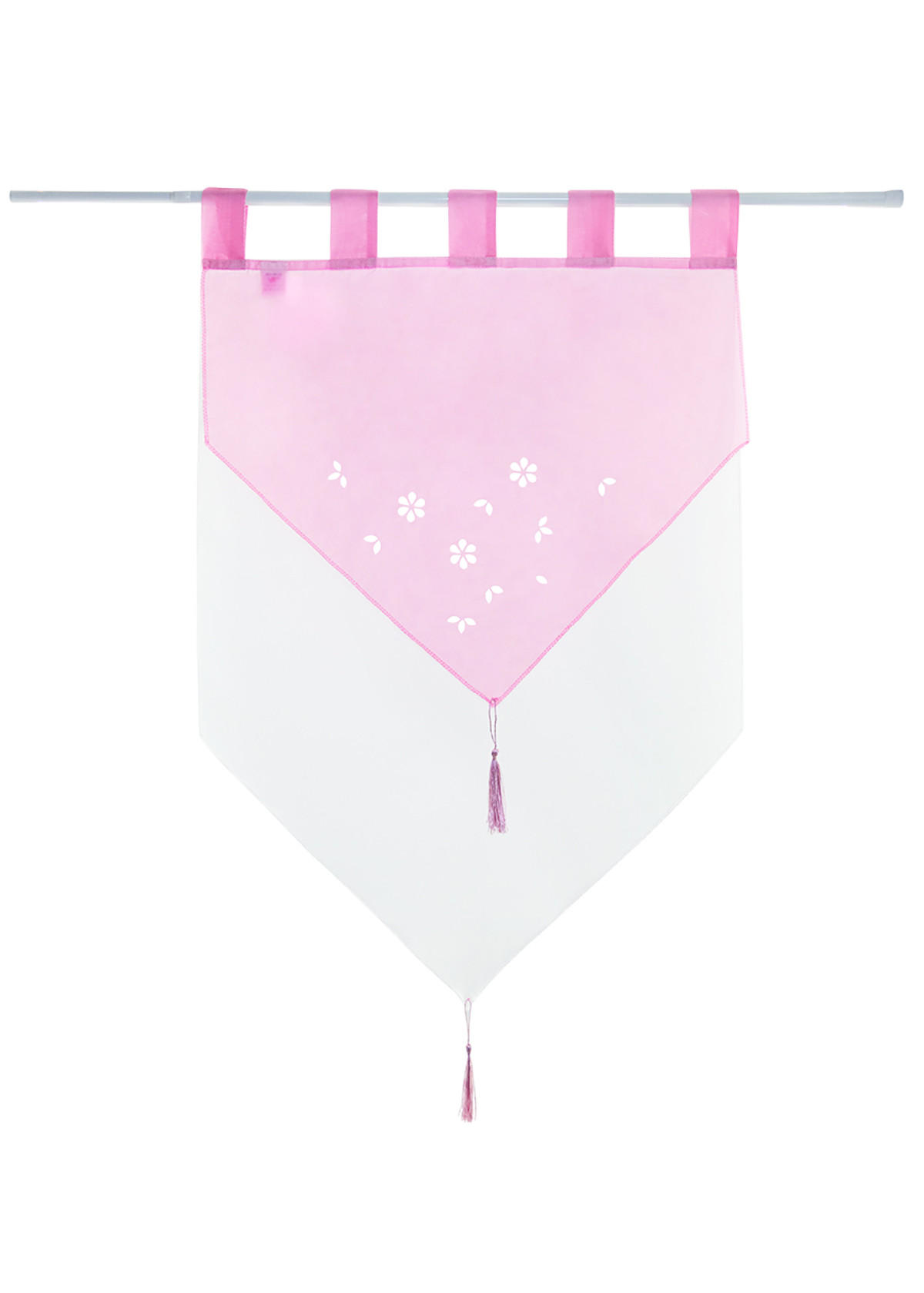 SCHEIBENGARDINE GERA 90x60 cm Rosa - Rosa, Textil (60/90cm) - Gardinenbox