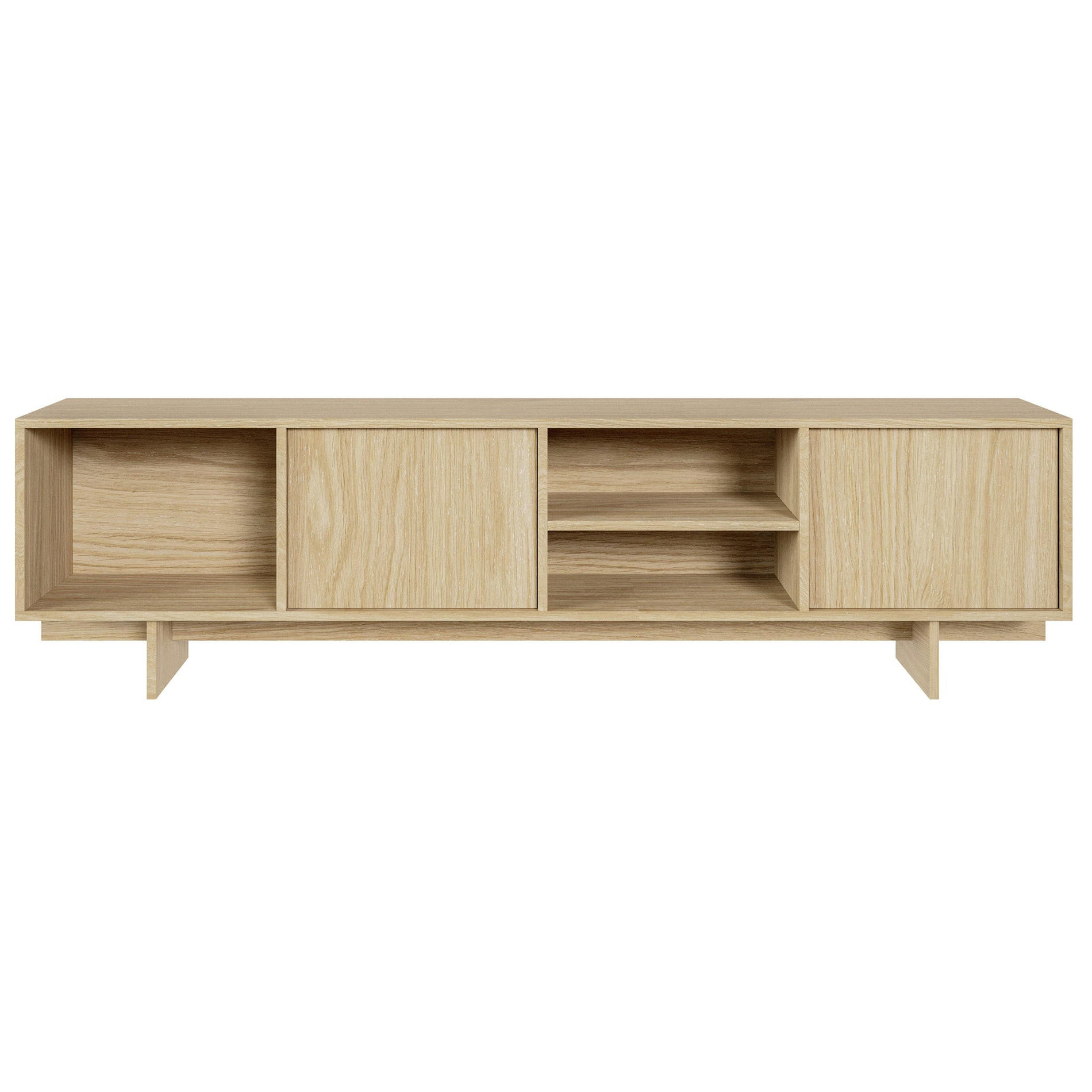 TV-LOWBOARD Sanva GEÖLTE EICHE 200 CM - Eichefarben, Holzwerkstoff (200/55/35cm) - Selsey