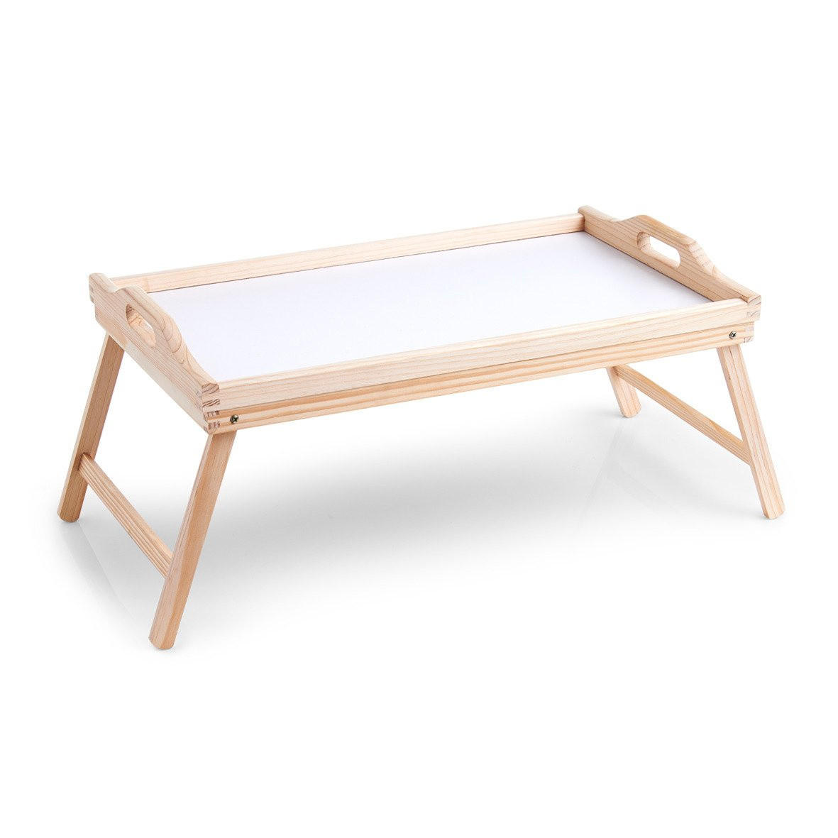 FRÜHSTÜCKSTISCH Tablett mit Beinen Beige 51/32/24,5 cm - Beige, Holz (32/24.5/51cm) - ZELLER