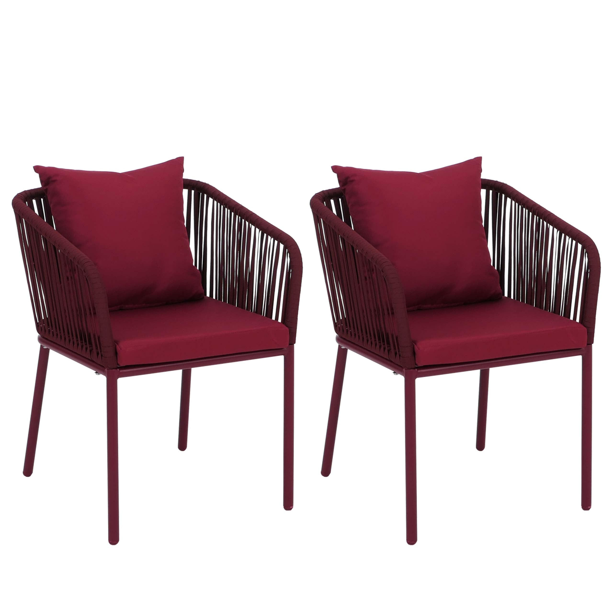 ZÁHRADNÁ STOLIČKA Bordeaux - bordová, textil (55/75/55cm) - MCW