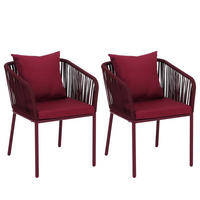 ZÁHRADNÁ STOLIČKA Bordeaux - bordová, textil (55/75/55cm) - MCW