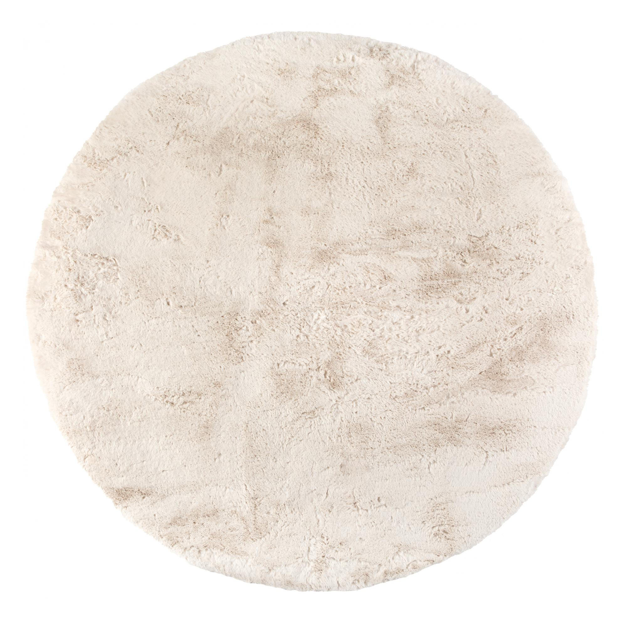 TEPPICH Eddy elfenbein diameter 160 cm - Weiß, Textil (160/160cm) - Vivaraise