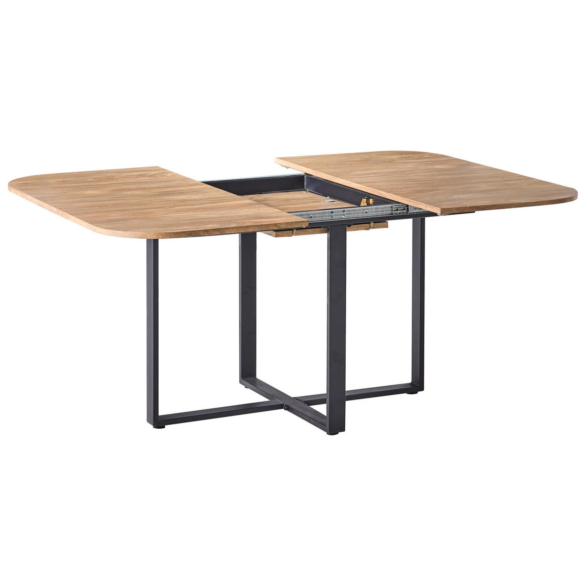 JÍDELNÍ STŮL vysunovací Hnědý 120-160/120 cm Cooper - hnědá, kompozitní dřevo (120/120/75cm) - Beliani