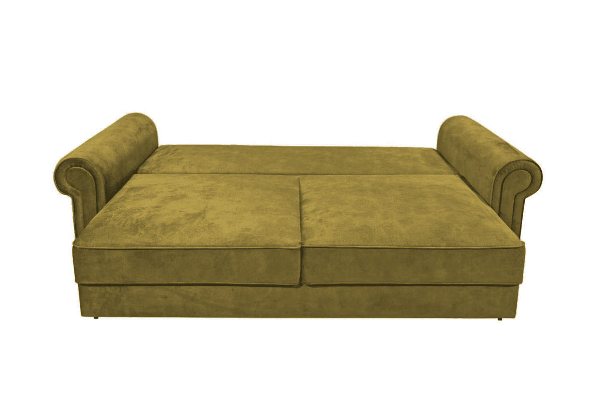 2-SITZER mit Schlaffunktion und Bettkasten - Bernsteinfarben/Schwarz, Kunststoff/Textil (252/102/115cm) - ed exciting design