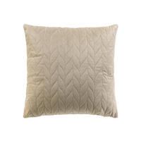 DEKOKISSEN Velours 40/40 cm - Taupe, Textil (40/40cm) - Douceur d´intérieur