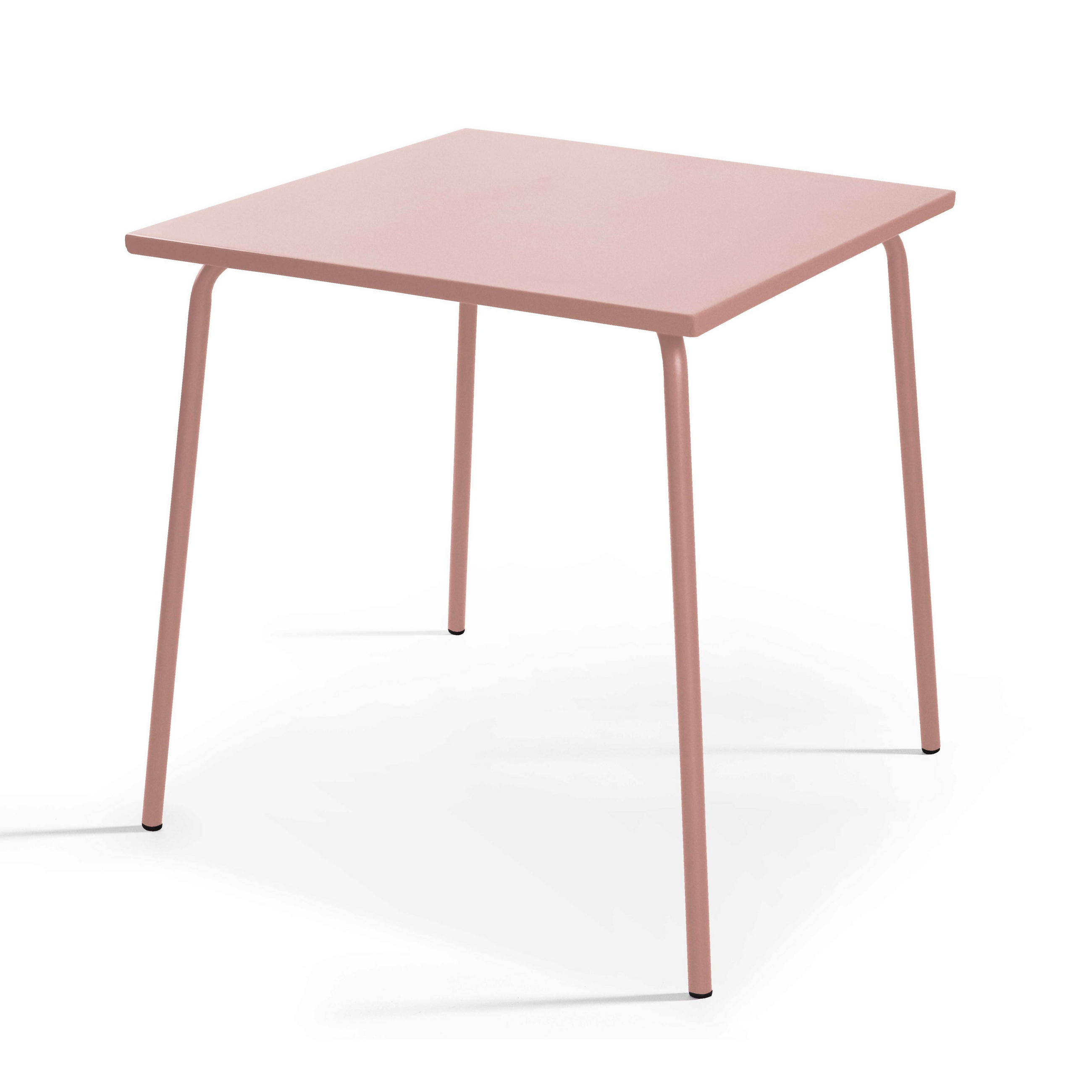 GARTENTISCH, Rosa - Pink, Metall (70/70/72cm) - Oviala
