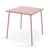 GARTENTISCH, Rosa - Pink, Metall (70/70/72cm) - Oviala