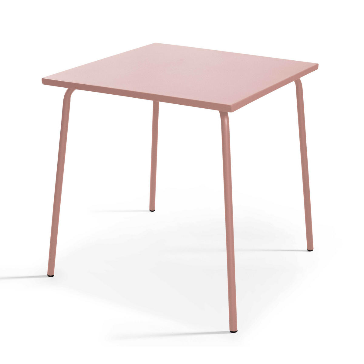 GARTENTISCH, Rosa - Pink, Metall (70/70/72cm) - Oviala