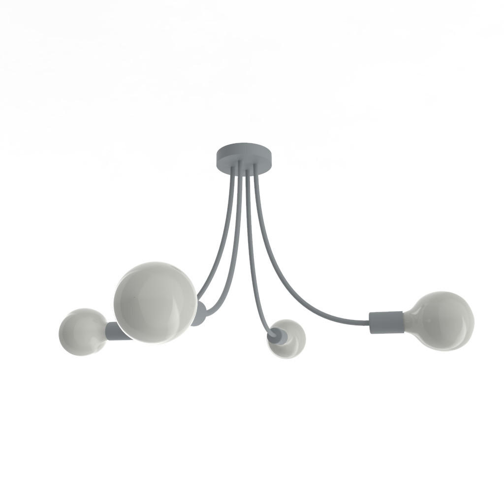 Lumicom Deckenleuchte Grau 60x40x60 cm