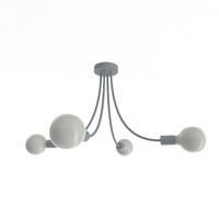 DECKENLEUCHTE Classic - Grau, Metall (60/60/40cm) - Lumicom