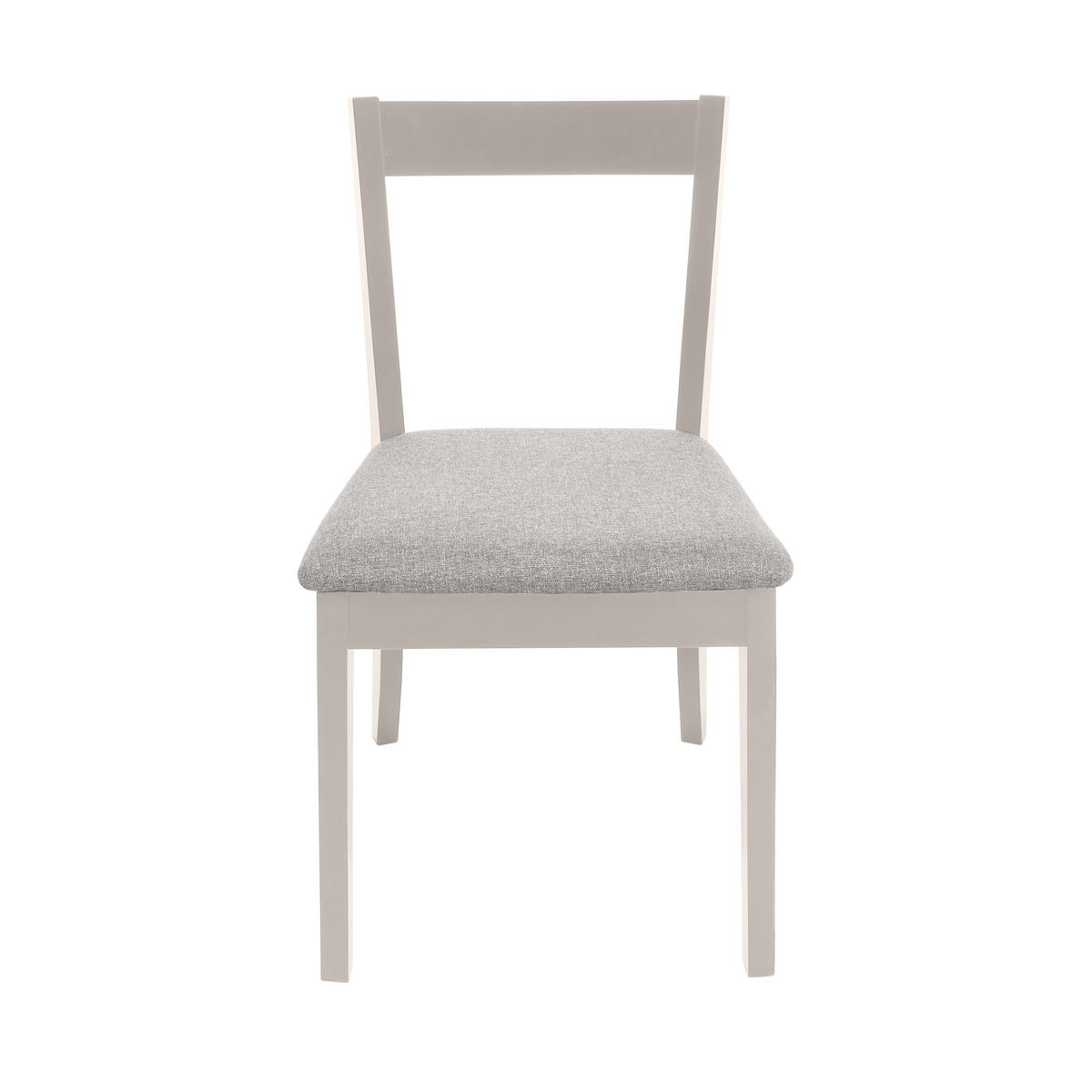 STUHL Moden mit kaschmirfarbenen Holzbeinen, Polsterstuhl, Hellgrau - Kaschmir/Hellgrau, Holz (45/84/45cm) - Beautysofa