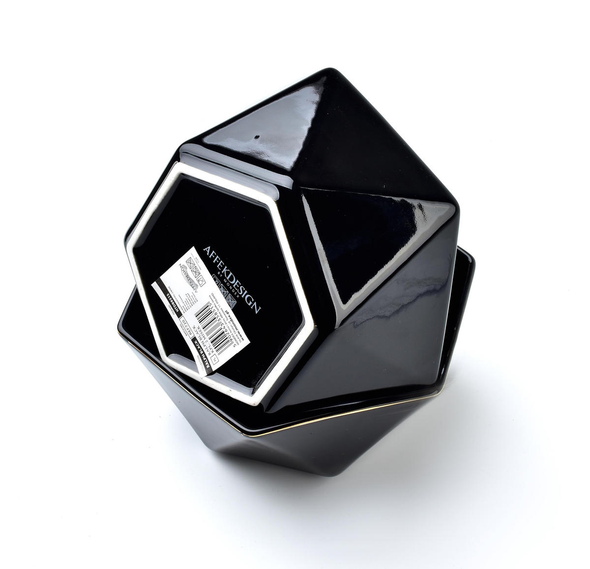 SCHALE Ralph Schwarz 15.5/17/7 cm Keramik - Schwarz, Keramik (15.5cm) - Mondex