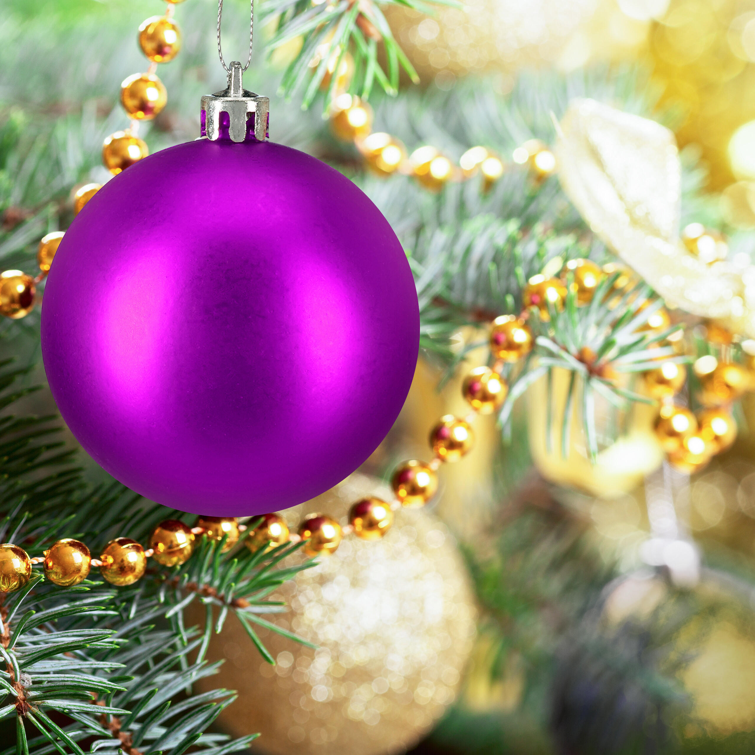 138XWEIHNACHTSKUGELN - Pink, Kunststoff (6/7/6cm) - Relaxdays