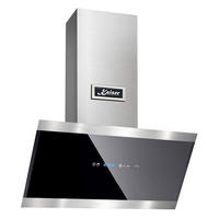 DUNSTABZUGSHAUBE AT 7435 Eco 70 cm Schwarz - Schwarz, Glas/Metall (70/75.5/37.5cm) - Kaiser Küchengeräte