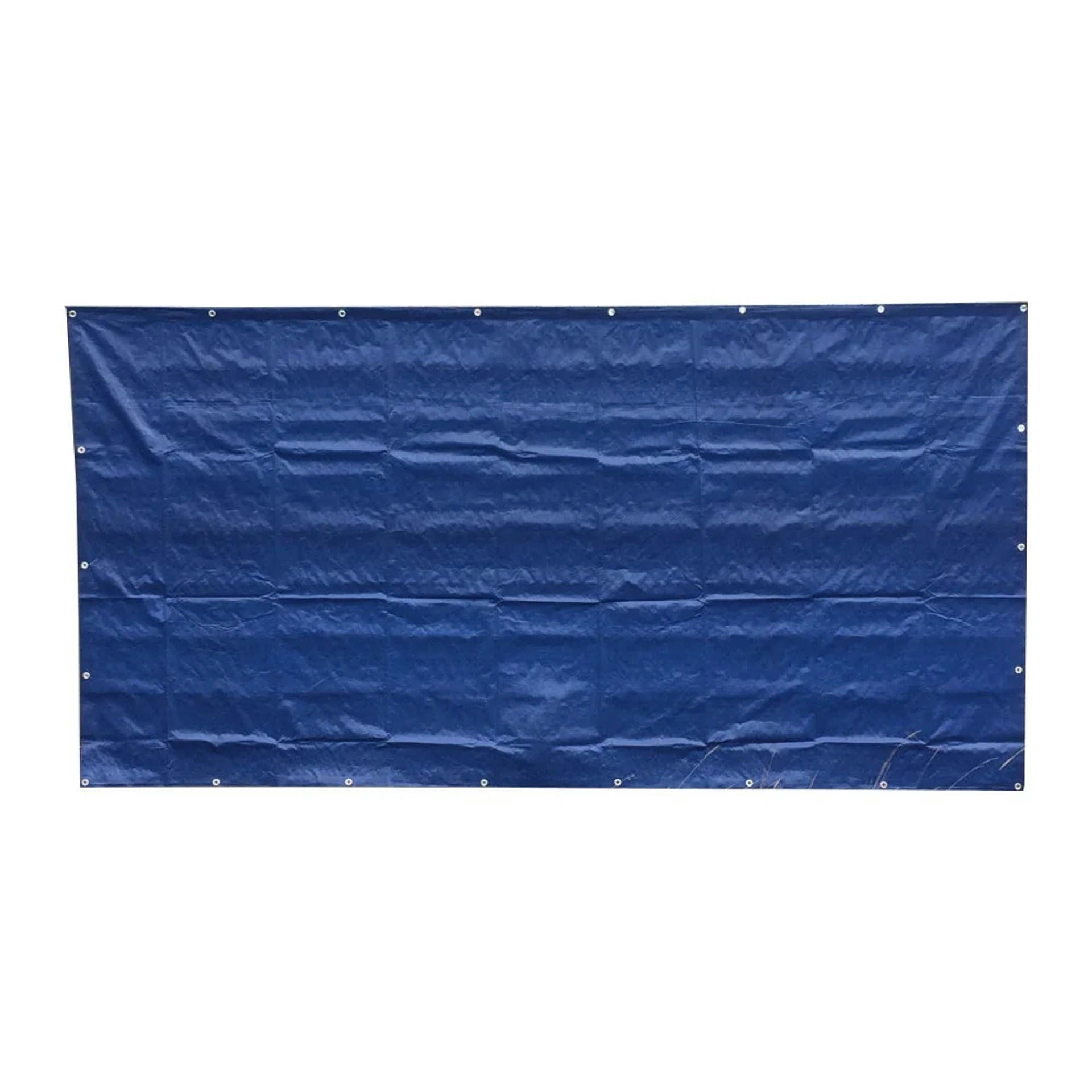 1 Stück Bauzaunplane 160g/m² blau PE 1,76m x 3,41m - Blau, Kunststoff (176/176cm) - BONI-SHOP