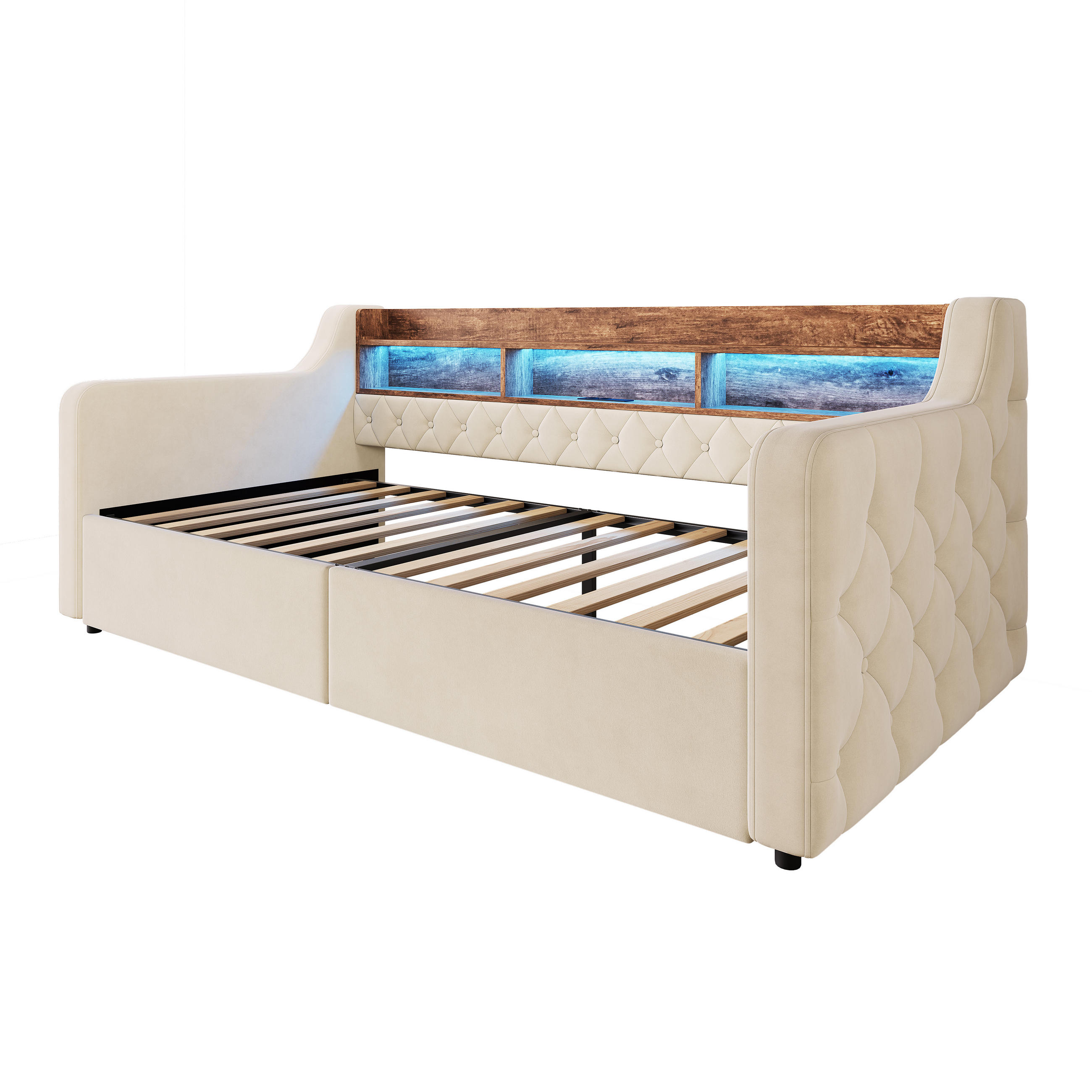 ComfortXL Tagesbett Beige 90x190 cm