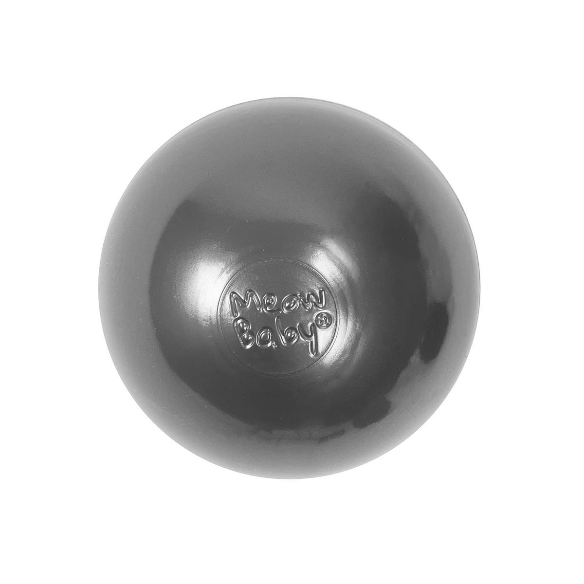 BÄLLE für Bällebad, Kinder Spielbälle, Plastikbälle 50 pcs.: Silber - Silberfarben, Textil (7/7/7cm) - MeowBaby