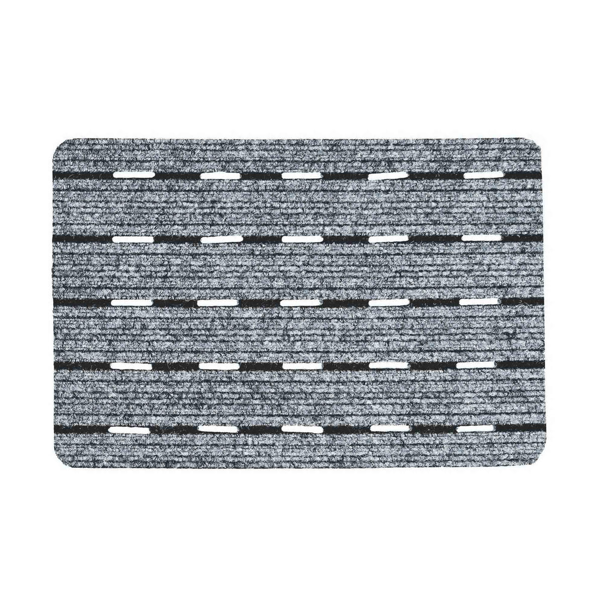 FUSSMATTE AUßEN PERFO RIPS - Grau, Textil (40/60cm) - Astra