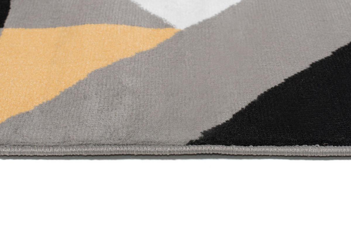 TEPPICH MAYA Grau Dreiecke Geometrisch 250/350 cm - Grau, Textil (250/350cm) - Tapiso