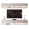 WOHNWAND Calante mit LED-Beleuchtung - Kaschmir, Holzwerkstoff (180/30/35cm) - Lookway
