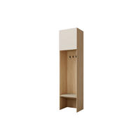 GARDEROBE SUN 58/45/237 cm in Frühlingseiche/Macadamia - Eichefarben, Holzwerkstoff (58/237/45cm) - Deine Möbel 24