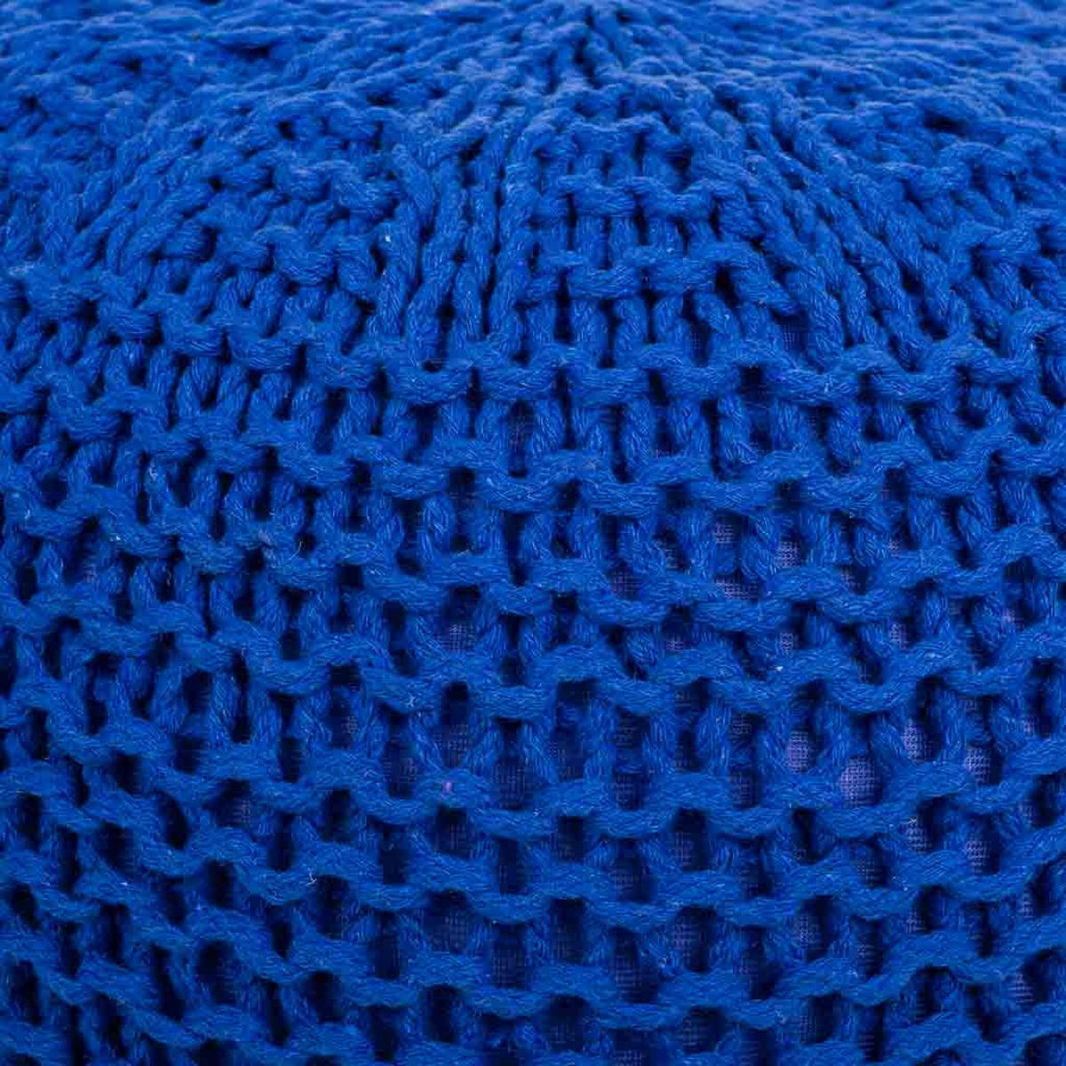 POUF aus Baumwolle, blau, 38x28cm - Blau, Textil (38/28/38cm) - Wanderlust