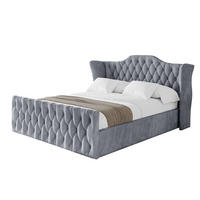 POLSTERBETT mit Bettkasten, Fußteil und Lattenrost, Boxbett ohne Matratze - ZORAN-Z 120x200 Grau - Grau, Holzwerkstoff/Textil (120/200cm) - ALTDECOR