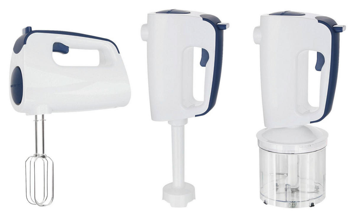 HANDMIXER Gerda Grau/Weiß max. 300 Watt - Blau, Metall (18.8/8/15cm)