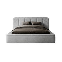 POLSTERBETT BEJO 160x200 cm, Grau - Grau, Textil (200/160cm) - Fedve