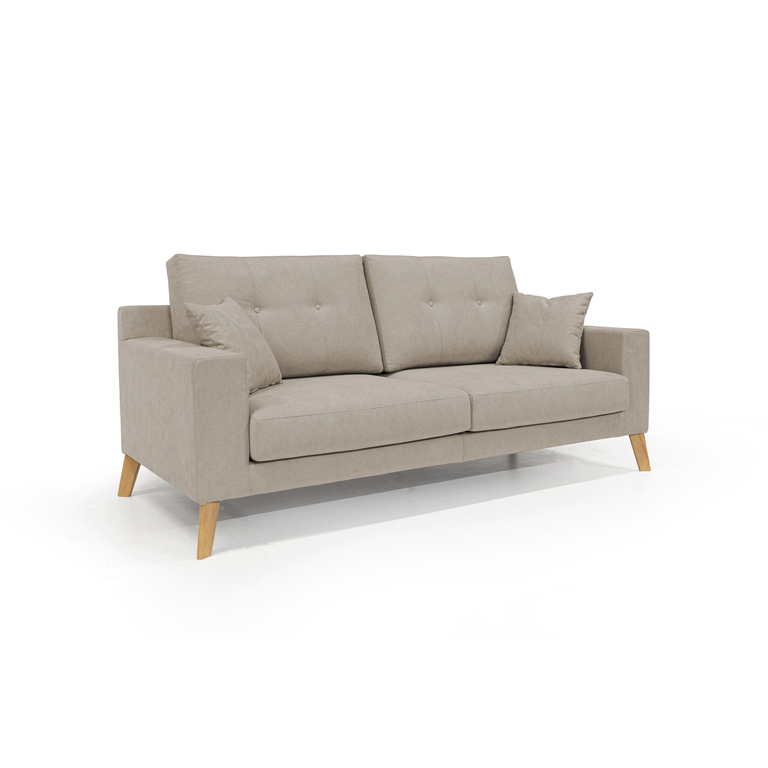 LINEARSOFA Danish - Beige, Textil (146/95/91cm) - Divani.store