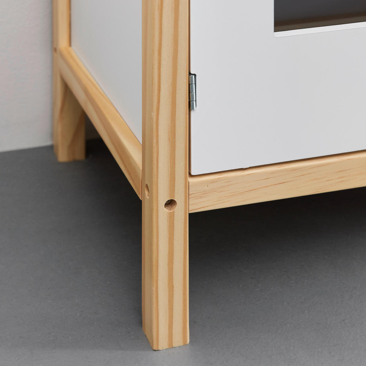 KINDERKÜCHE Molly Grau/Weiß Echtholz/MDF - Grau, Holz (60/30cm)