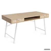 SCHREIBTISCH ARDEN 120 cm Sonoma Eiche - Weiß/Sonoma Eiche, Holzwerkstoff (120/50/80.5cm) - Akord