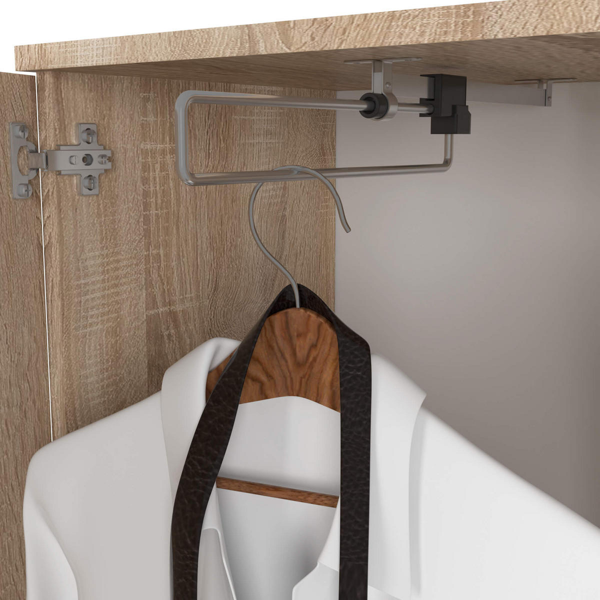 ŠATNÍK dub Sonoma 95/183/35 - Sonoma dub, kompozitní dřevo (95/183/35cm) - RAUMHIRSCH FURNITURE