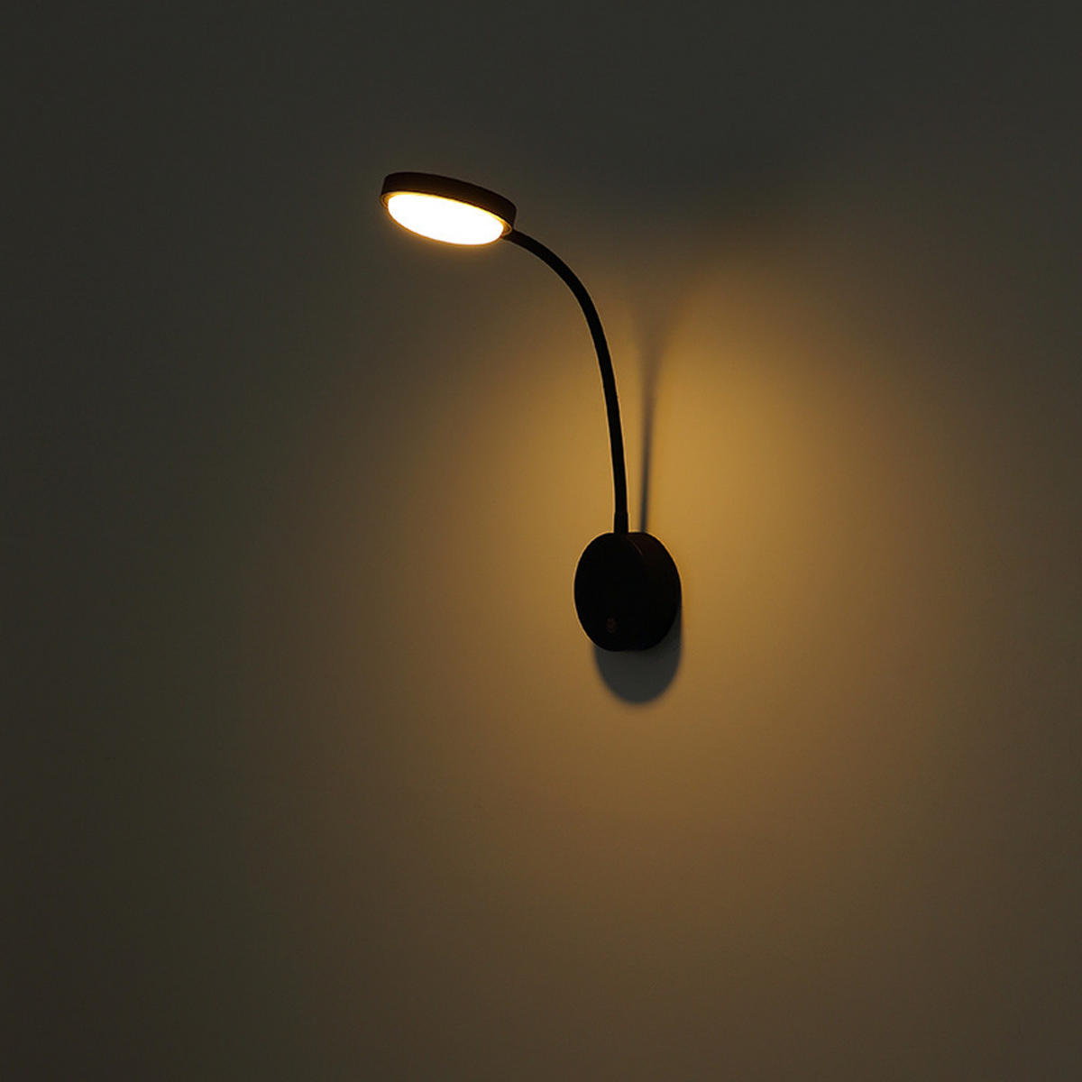 LED WANDLEUCHTE Metall Schwarz Magnethalterung - Schwarz, Metall (10/45/19cm) - Globo Lighting