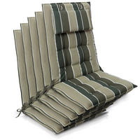 HOCHLEHNER Sun-HL 119x50x8cm Grün-Gestreift (5tlg) - Grün, Textil (50/120cm) - Beautissu 