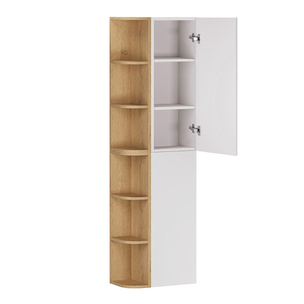 HÄNGESÄULE Oria Weiß - Weiß, Holzwerkstoff (45/160/26.6cm) - Petits-meubles