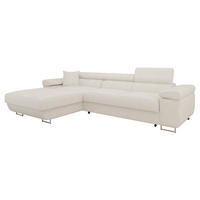 ECKSOFA Torezio Mini, Seite: Links - Ecru, Holz/Textil (280/170cm) - MIRJAN24