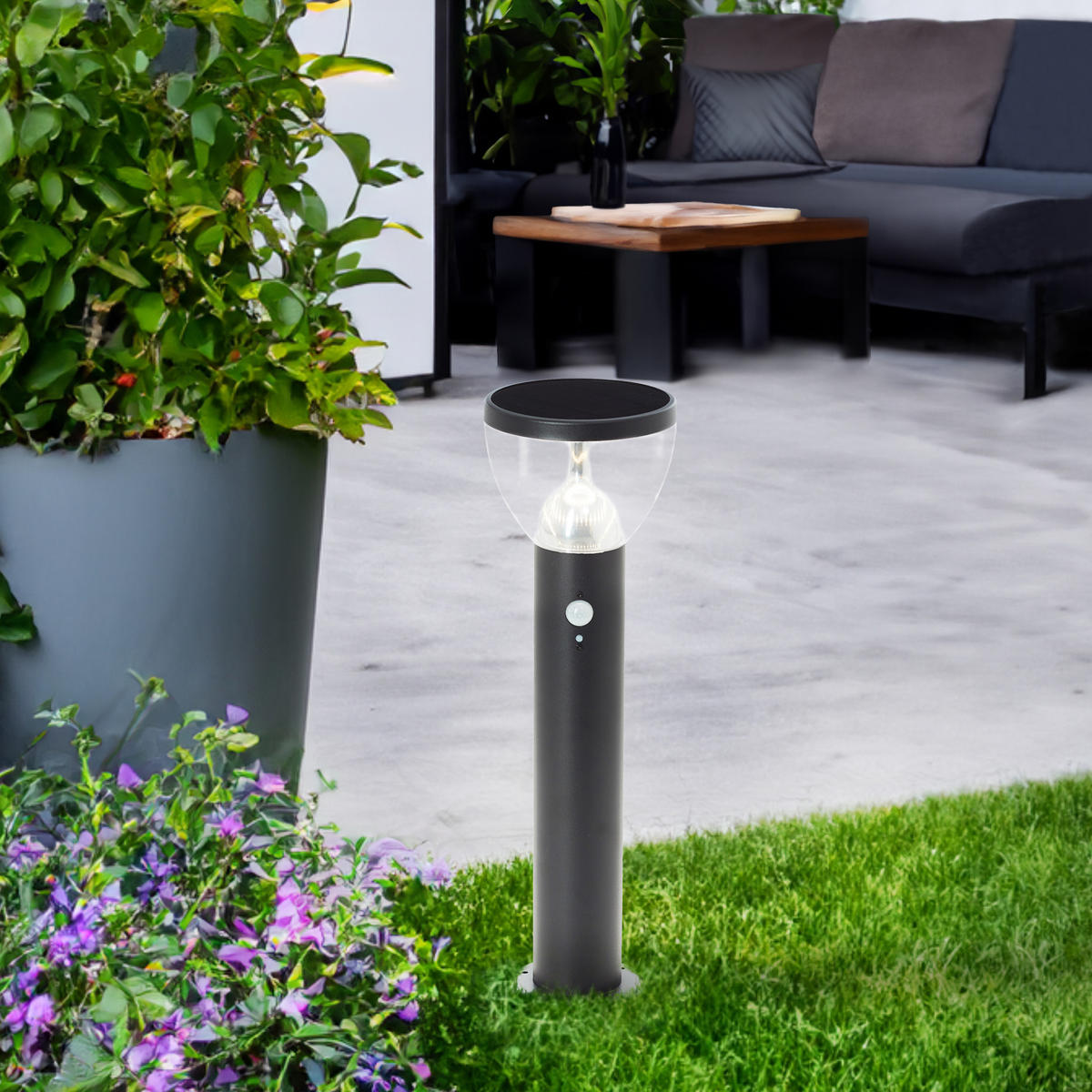 SOCKELLEUCHTE Tulip G40411/06 - Schwarz, Metall (16/16/52cm) - Brilliant