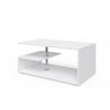 COUCHTISCH Guillermo Weiß 91 x 52,6 cm - Weiß, Holzwerkstoff (52.6/91/41cm) - Vicco