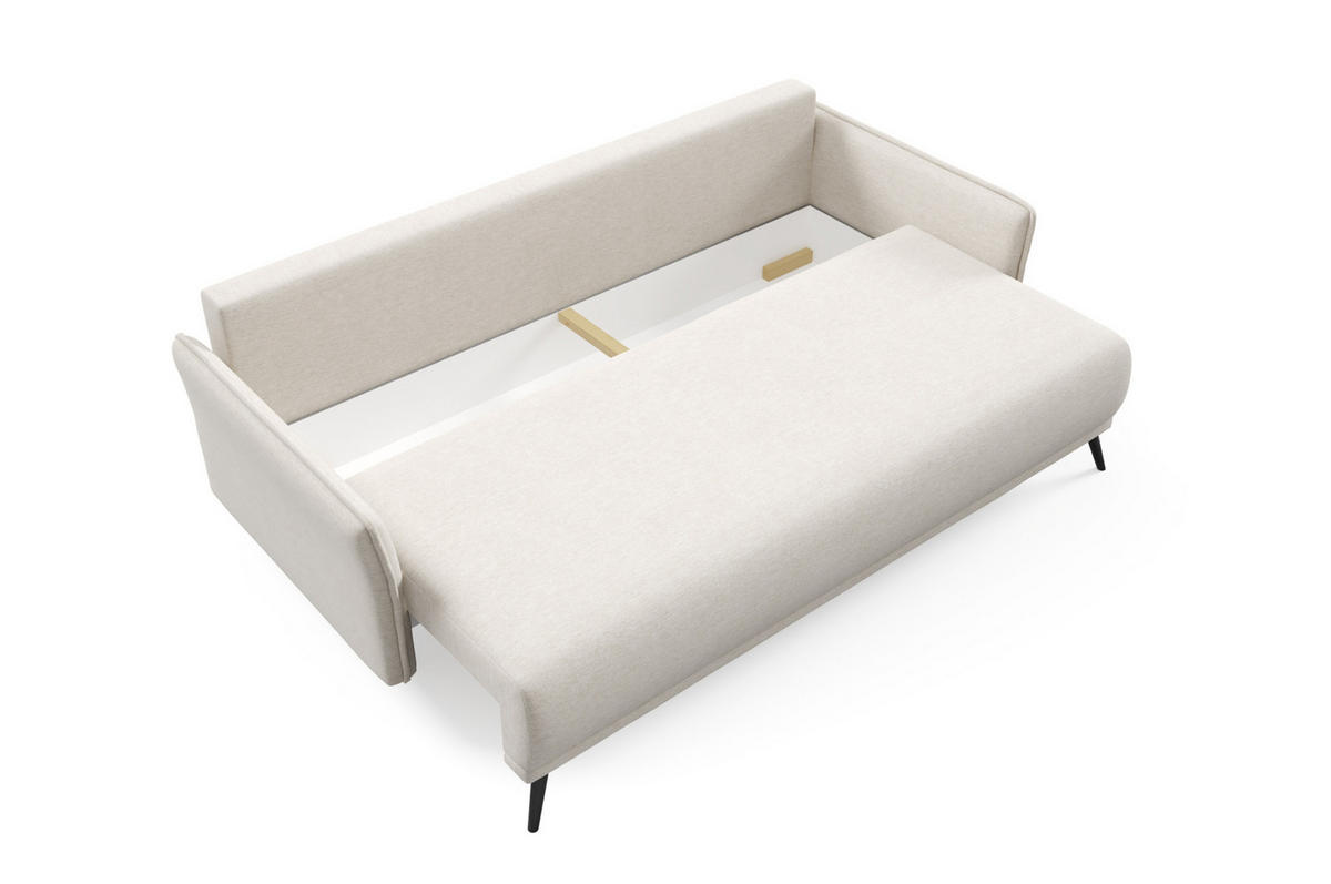 SCHLAFSOFA - Sofa Tiron - Beige (Verita 16) - Creme, Holz (219/96/104cm) - Möblo